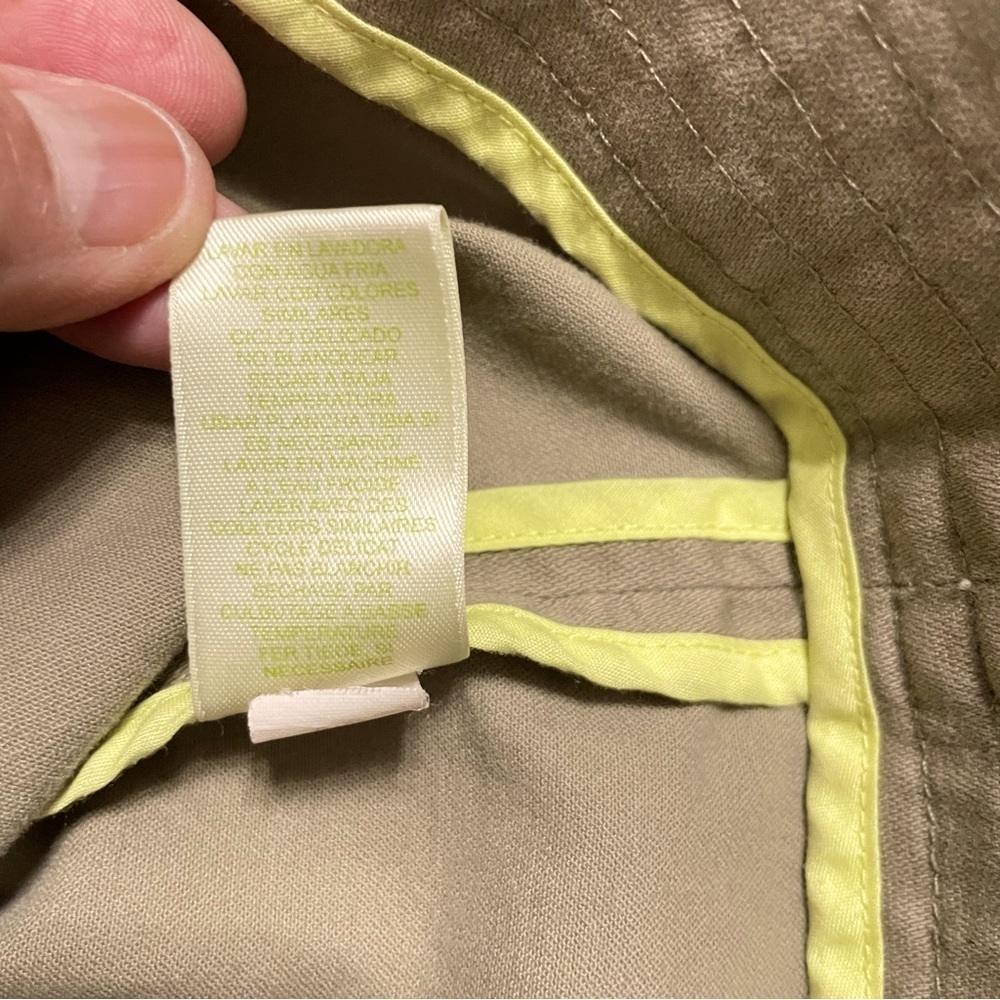 Sigrid Olsen Olive Green Embroidered Cotton Blazer Jacket Women’s Size 8 - Picture 9 of 12